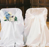 CHAIR COVER SATIN & POLYESTER CHAIR WRAP  