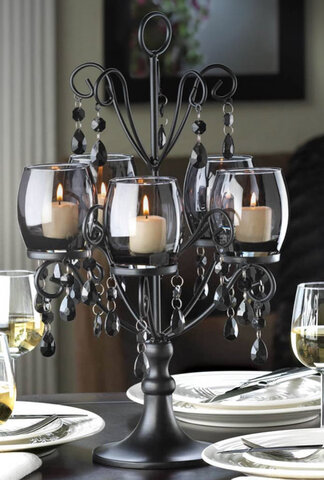 Midnight Elegance Candelabra