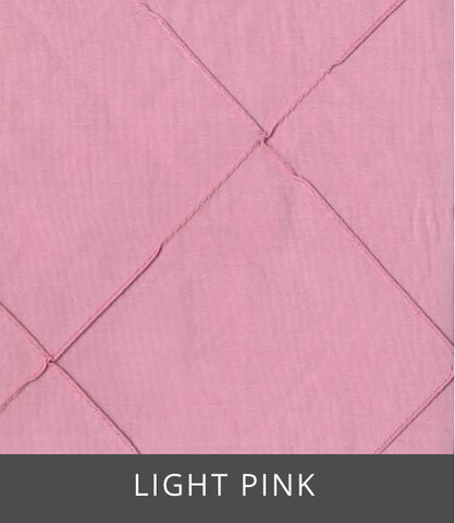 PINTUCK 90”X 132” TABLE LINEN RECTANGLE LIGHT PINK 