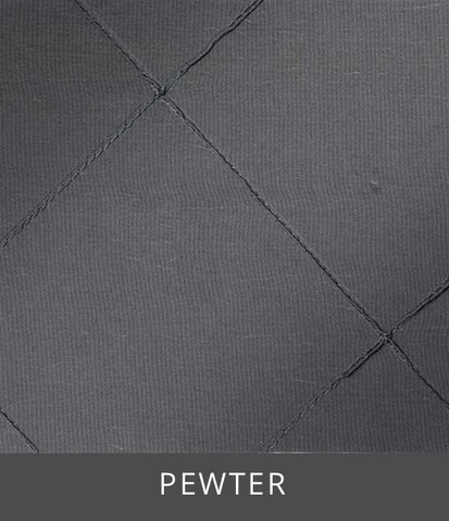 PINTUCK 90”X 132” TABLE LINEN RECTANGLE PEWTER