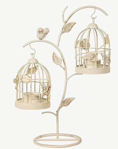 Decorative Birdcage Candle Holders For Tealight Candles, 