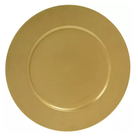 13” plastic gold charger plate