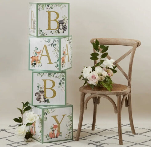 WOODLAND BABY BLOCK BOX KIT