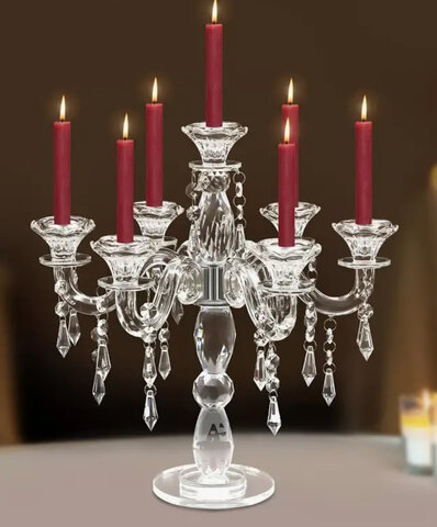 CRYSTAL CANDLE HOLDER 7 ARM CANDLE HOLDER 