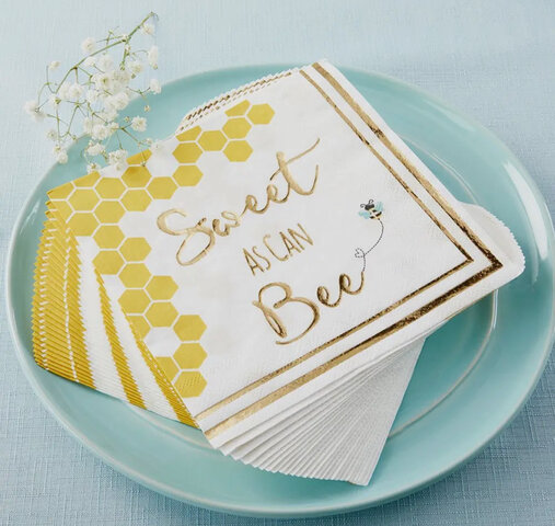 Sweet as can Bee premium napkins set of 30