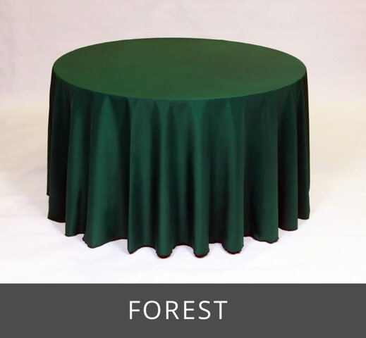 POLY 90”X 90”SQUARE TABLECLOTH, FOREST