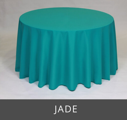 POLY 120” ROUND TABLECLOTH, JADE