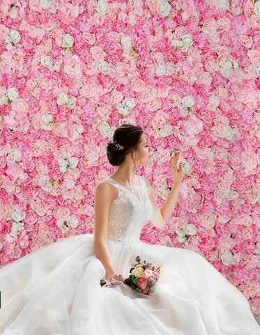Pink Flower Wall