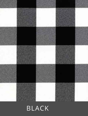 Black and White checkered table linen