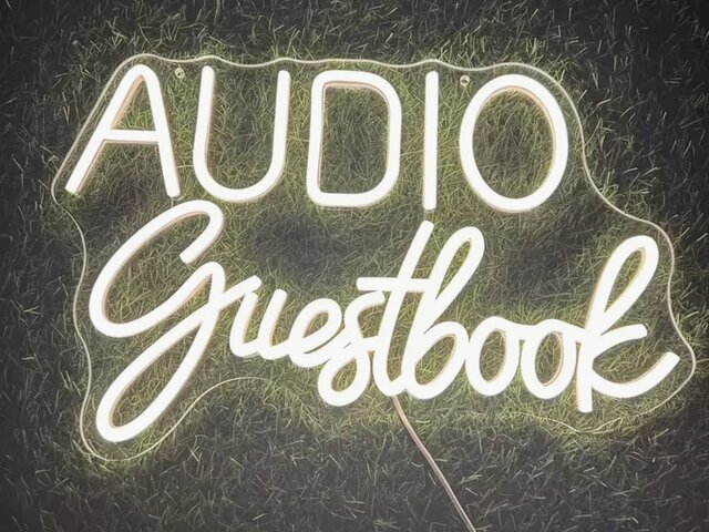 Audio Guestbook light up sign