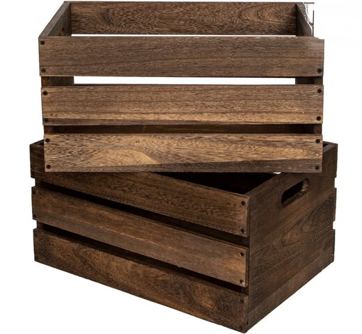 Wooden Crates set of 2