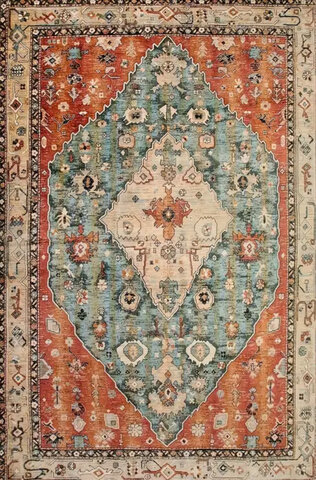 5x7 Boho Tribal area rug