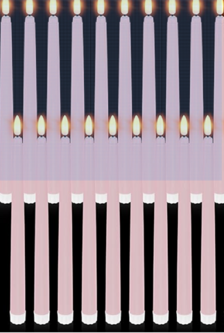 Light Pink Flames Candles