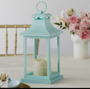 Led Vintage Decortive Blue Lantern Hampton