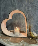 Vintage Style Iron Heart Candle Holder