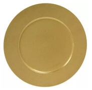 13” plastic gold charger plate