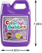 Lulu Home Bubble Concentrated Solution, 1 L/ 33.8 OZ Bubble Refill Solution for Kids Bubble Machine, Giant Bubble Wand, Bubble Blower Toys, Halloween Party Favors (Purple)