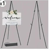 Black Easel Stand for sign display 