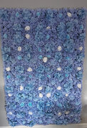 Blue flower wall 6’5” tall and 4’ wide