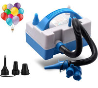 Electric Balloon Pump,Portable Dual Nozzle Electric Balloon Inflator/Blower with Multipurpose Hose Extension,for Party Decoration Rental