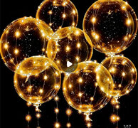 14pcs LED Luminous Bobo Ball Set - Dazzling Party Decorations for Birthdays, Dance Pools, New Years & Easter - Create Unforgettable Glow-In-The-Dark Atmosphere