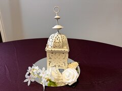 White Moroccan centrepiece 