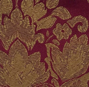 BEETHOVEN DAMASK BURGUNDY AND GOLD  15”x 120” Runner