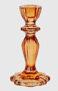 Orange Glass Candle Stick