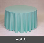 POLY 90”X 90”Square Tablecloth Aqua