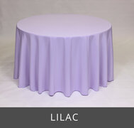 POLY 90”X 90”SQUARE TABLECLOTH, LILAC