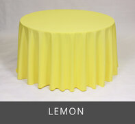 POLY 90”X 90”SQUARE TABLECLOTH, LEMON