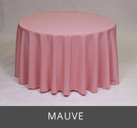 POLY 90”X 90”SQUARE TABLECLOTH, MAUVE