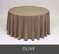 POLY 90”X 90”SQUARE TABLECLOTH, OLIVE