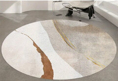Boho Chic Nordic inspirednRound Area Rug 79 Inch