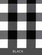 Black and White checkered table linen