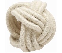 Boho, rustic, natural jute knot, Ivory 