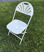 Folding Chair White Outdoor