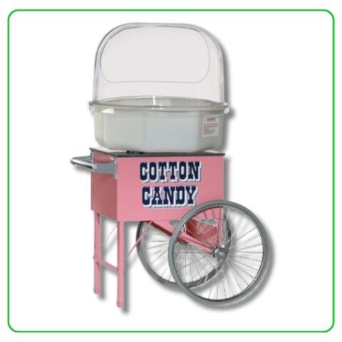Cotton Candy Machine With Cart And Dome