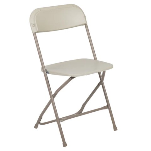 Plastic Folding Chairs-Tan