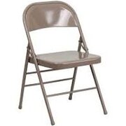 Metal Folding Chair (Tan)