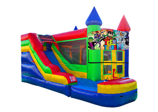 Teen Titans Castle Combo Water Slide