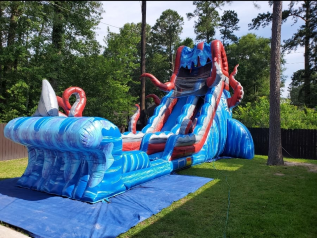 25 ft Tall Kraken Water Slide