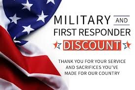 Military and First Responders Discount